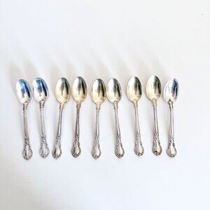 GORHAM STERLING SILVER CHANTILLY DEMITASSE SPOON 4" LONG SET OF 9